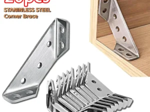 10/20/40/50pcs Thickened Stainless Steel Angle Code 90 Degrees Right Angle Fixed Bracket Furniture Connectors