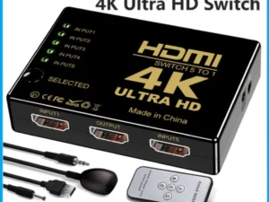 5 in 1 out HDMI Switch KVM Switcher HD 4K Video Switches Splitter 3X1 5x1 HDMI Switcher Hub Adapter for Xbox PS4 DVD HDTV PC