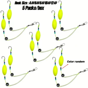 TAKBAS 5Packs Reverse Off-Bottom Double Hook Rig Set: Ideal for European Carp Fishing, Bypass Weeds, Stones & Silt