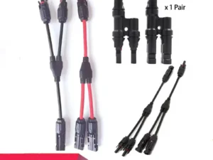 Solar PV Y T Branch Adapter Solars Panel Cables Connector With 4mm2 1000V 30A Solar Cable For PV system combiner box 2 in 1 out