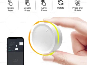 New Tuya ZigBee Smart Knob Switch DIY Wireless Scene Button Rotatable Dimmer Switch Home Appliances Automation Linkage Remoter