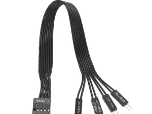 RGEEK 20cm F_PANEL 2.54mm F Panel Female To 2Pin Power Reset SW HD LED Male for PC Motherboard Power Switch Reset HDD Hard Drive