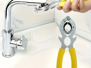 3 In 1 Tool Faucet Bubbler Wrench,Bottle Opener and Pliers,Kitchen Sink Faucet Aerator & Filter Removal Wrench Repair Spanner