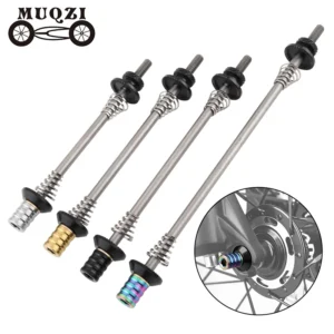 MUQZI Titanium Quick Release Skewers 74mm 85mm 100mm 130-135mm MTB Road Bicycle Quick Release Titanium Alloy Axle