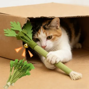 Cat Chew Toys Catnip Cat Teeth Cleaning Toy Interactive Self Playing Catnip Molar Stick Toys Bite Squeaky Cat Toy