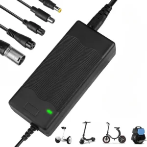 42V2A Electric Scooter Charger with 4 Adapters, Charger for Electric Scooter, Electric Scooter Charger, for Electric Bike