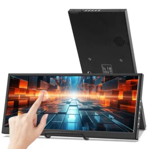 12.3 /14.5 inch TouchScreen Monitor HDMI & Type C 1920x720/2.5K IPS Display LCD Bar Computer Temp Display Widescreen