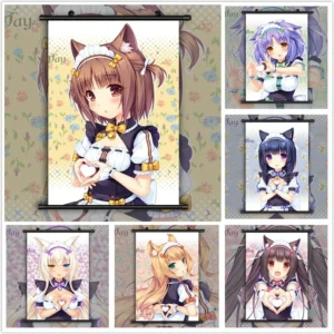 NekoPara Vanilla Chocola Cinnamon Azuki Coconut Maple HD Print Wall Poster Poster Canvas Painting