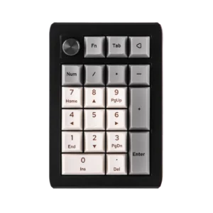 EPOMAKER EK21 VIA 20% Gasket Wired/Bluetooth/2.4Ghz Wireless NKRO Numpad Aluminum Alloy Knob 1000mAh Battery for Win/Mac/Gaming