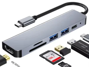 6 in 1 USB HUB C type-c HUB USB C to USB 3.0 HDTV-Compatible Dock for MacBook Pro For Nintendo Switch USB-C Type C 3.0 Splitter