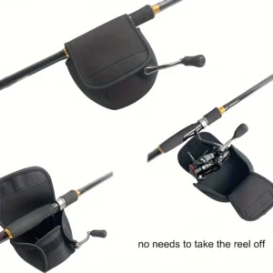 1pc/2pcs Spinning Fishing Reel Bag Neoprene Reel Protective Case Cover Outdoor Fishing Bag