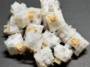 Outemu Switches Yellow Jade 5pin RGB Silent Switch Tactile Hot Swap Lubrication Customized Switches For Mechanical Keyboard