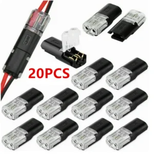 20PCS 2 Pin Way Plug Waterproof Electrical Connector Car Wire Cable Automotive Electrical Connector Strip Terminal Connection