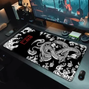 Japanese Dragon Gaming Mousepad Speed Desk Mat Anime Theme Keyboard Gamer Mouse Pad for Esports