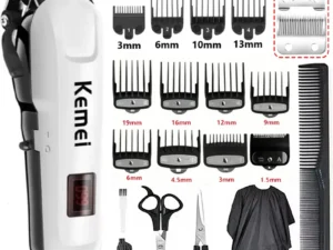Kemei Hair Cutting Machine Electric Hair Clipper Cordless Trimmer for Men Shaving Machine Rechargeable Hair Cut Barber KM-809A