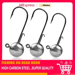 1g 2g 3g 4g -20g all size fishing jig head hook for worm soft lure bait ,round head crank jigging fishing hooks