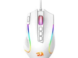 Redragon M612 Predator RGB Gaming Mouse 8000 DPI Wired Optical with 11 Programmable Buttons, White