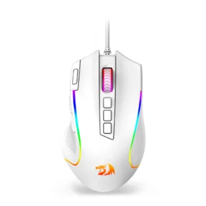Redragon M612 Predator RGB Gaming Mouse 8000 DPI Wired Optical with 11 Programmable Buttons, White