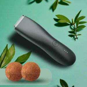 Men's Electric Groin & Body Shaver - Waterproof Dual Head Trimmer Kit w/ LED Light & Foil Blades
