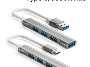 USB C HUB 3.0 Type C Extender 4 Port Splitter Adapter OTG Docking Station For Phone Macbook Pro 13 15 Air PC Laptop Computer Hub