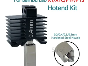 For Bambu Lab P1S Hotend Bambulab X1C Nozzle P1S P1P X1 Printhead Hardened Steel Integrated Design Prevents Material Leakage