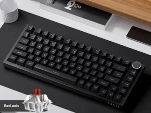 AJAZZ AK820 Wired With Rotary Volume Buttons Hot-Swappable Keys For Office AndHome Mechanical Keyboards DIY