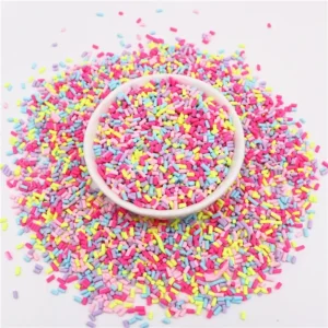 Colourful Mix Cylindrical Polymer Clay Slices Sprinkles for Slime Filling Clay DIY Crystal Crafts Tiny plastic klei Accessory