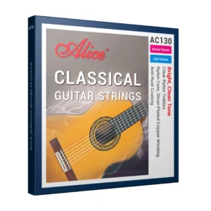 Alice AC130 Professional Classical Guitar Guitarra Strings Sliver Plated Copper Wound Clear Nylon Normal High Tension 6 Strings