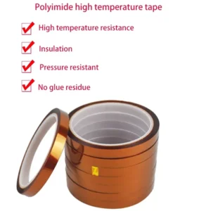 280° High Temperature Heat BGA Pi Tape Thermal Insulation Tape Polyimide Adhesive Insulating Tape 3D Printing Board Protection