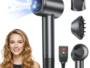 120000 RPM Hair Dryer Negative Ionic Blow Dryer Brushless Motor 40M/S Fast Drying High-Speed Low Noise Thermo-Control Hairdryer 500M Negative Ions Fast Dryingfor Curly & Straight Hair