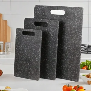Marble Pattern Cutting Board Set (1/3 Pcs) – Multifunctional Kitchen Prep Board for Raw/Cooked Separation, Fruits & Kids’ Meals