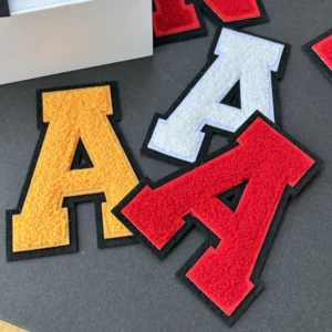 4 Inch Hoodie Letter Chenille Letter Embroidered Patch Iron On Applique for Personalized DIY Clothing