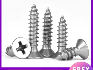 304 Stainless Steel Cross Recessed Countersunk Flat Head Tapping Screws Wood Self-tapping Phillips Furniture Screw M1.2/1.4-M8