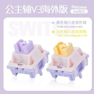 MMD Princess Switch V3 V4 Linear Tactile HIFI Sound Hot Swap Kits Switches Mechanical Keyboard Gaming Switches DIY Lubricated
