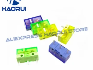 10Pcs HUANO Transparent Green Yellow Purple micro switch 90 / 100 / 120 million click lifespan computer mouse microswitch button