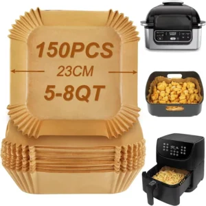 Air Fryer Disposable Paper Liner for Cosori Ninja Square round Nonstick Parchment Baking Oven Paper Kitchen Accessories