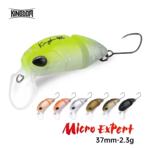 Kingdom Micro Expert Fishing Lure 2.3g 37mm Jointed Floating Minnow Artificial Hard Bait Swimbait Topwater Crankbait Trout Lure