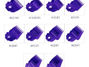 10 pack Magnetic Clipper Guards Guide Combs for most Andis Master family & PM family, MLC，MBA,  MC-2，ML，PM family，PM-1，PM-4，PM-5