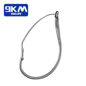 25-100Pcs Weedless Drop Shot Hooks Wacky Rig Worm Hook Sea Bass Fishing Tackle for Soft Lure Wacky Rigging