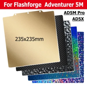 AD5M AD5X Magnetic PEI Plate For Flashforge Adventurer 5M Pro Build Plate Spring Steel Sheet for Adventurer 5M Bed Accessories