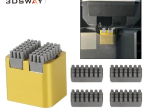 For Bambu Lab X1 P1S Series Nozzle Brush BambuLab Wiper Silicone Brush Mounted Scrubbers Print Head Cleaner Printer Head Wiping