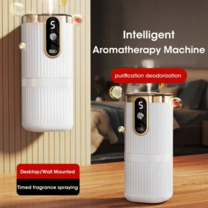 Mini Essential Oil Aroma Diffuser Rechargeable Air Humidifier Large Mist 5-Gear Aromatherapy Machine Air Freshener for Home and