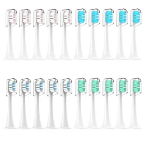 4pcs Replacement Brush Heads For Xiaomi Mijia T300 T301 T500 Sonic Electric Toothbrush Head DuPont Soft Bristle Nozzles