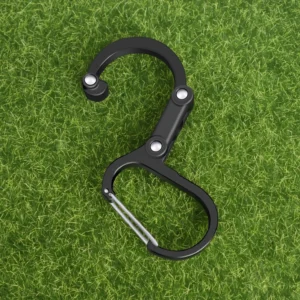 Hybrid Gear Clip Carabiner Rotating Hook Clip Non-Locking Strong Clips for Camping Fishing Hiking Travel Backpack Out