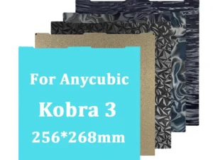 Kobra 3 Build Plate Kobra 3 Pei Textured PEO 256x268 For Anycubic Kobra 3 Combo Build Plate Spare Parts Double Sided Heat Bed