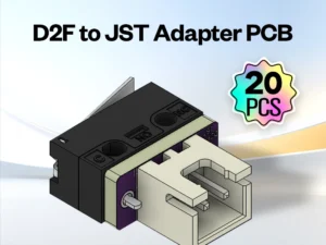 Trianglelab 20 PCS D2F to JST Adapter PCB Easy to Integrate Mechanical Switches into Projects Such as 3D Printers or Electronics