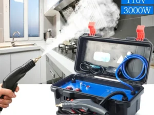 3000W High Temperature Water Spray Gun Steam Cleaner For Air Conditioner Kitchen Hood Car Steam Cleaning Machine English Panel