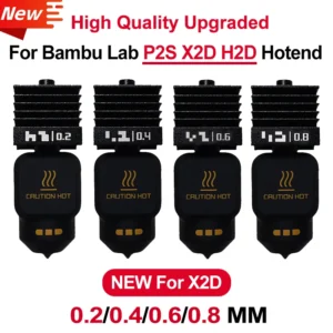 Upgrade P2S/X2D Hotend For Bambu Lab X2D Standard Flow Hotend High Quality Printing Removable nozzle 0.2 0.4 0.6 0.8 Hotend kit