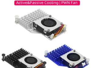 Raspberry Pi 5 Active Cooler Aluminum Heatsink PWM Speed Adjustable Fan Black Silver Blue Cooling Radiator for RPI 5 Pi5