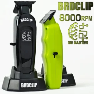 BRDCLIP Professional Electric Hair Trimmer BRD 107 Hair Clipper for Man 8000RPM with Base 2000mAh Barber Shop Carving Machine